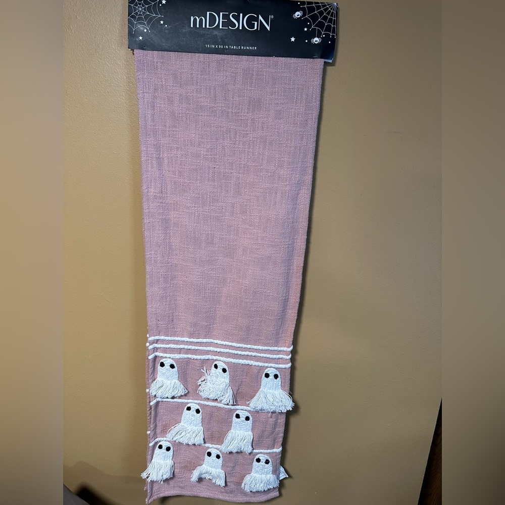 Pink Ghost Table Runner